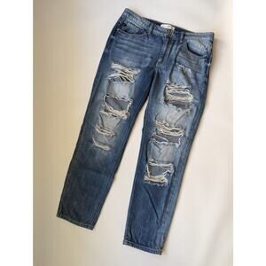 KanCan Jeans Size 11/29 Distressed Ripped Light Wash Jeans